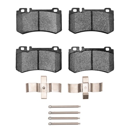 Dynamic Friction Co 5000 Euro Ceramic Brake Pads and Hardware Kit, Low Dust, Rear 1600-0984-01